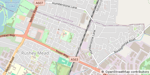 Map of Leicester