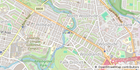 Map of Glasgow, Lanarkshire
