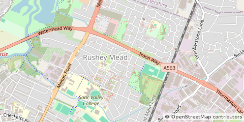 Map of Leicester
