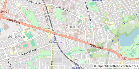 Map of Manchester, Greater Manchester