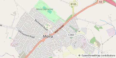 Map of Moira, CO. Armagh