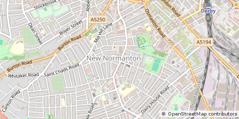 Map of Derby, Derbyshire