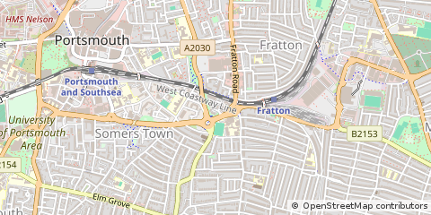 Map of Portsmouth, Hampshire
