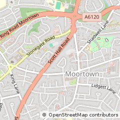 Map of Leeds, West Yorkshire