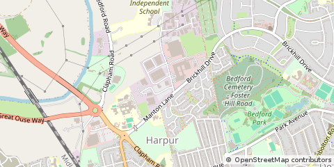 Map of Bedford