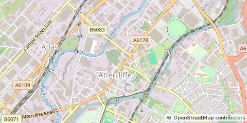 Map of Sheffield
