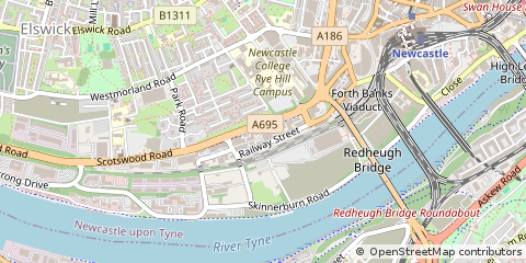 Map of Newcastle Upon Tyne