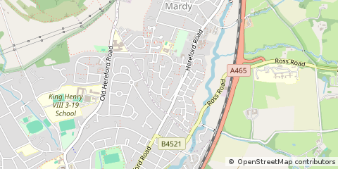 Map of Abergavenny