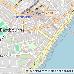 Map of Eastbourne, East Sussex