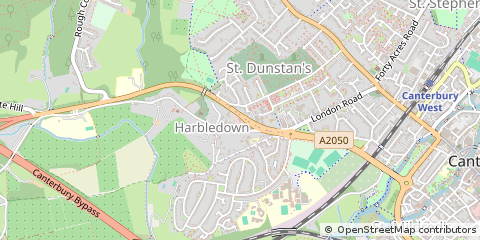 Map of Canterbury