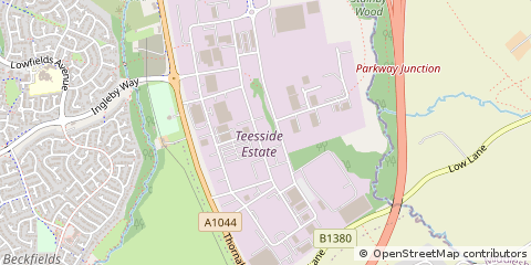 Map of Thornaby, Stockton on Tees