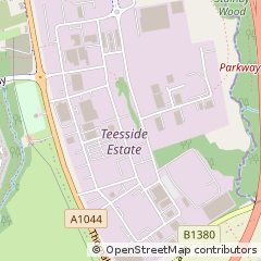 Map of Thornaby, Stockton on Tees