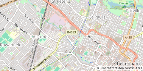 Map of Cheltenham