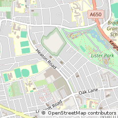 Map of Bradford, West Yorkshire