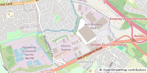 Map of Liverpool, Merseyside