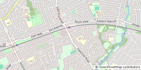 Map of Eastcote, Middlesex