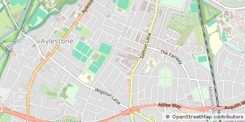 Map of Leicester
