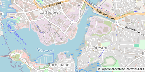 Map of Plymouth, Devon
