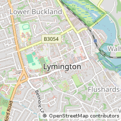 Map of Lymington, Hampshire