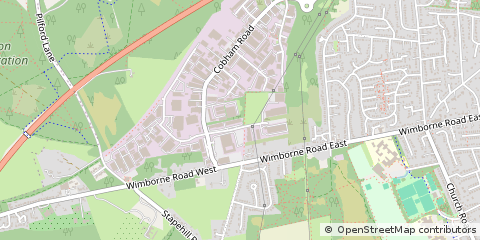 Map of Wimborne