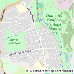 Map of Stoke-on-Trent, Staffordshire