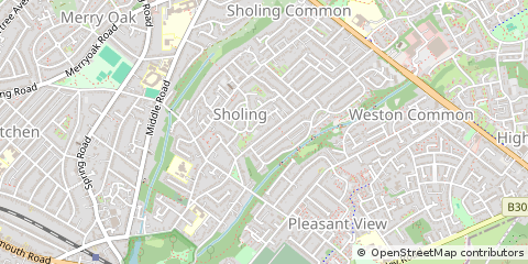 Map of Southampton, Hampshire