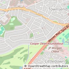 Map of Bournemouth, Dorset