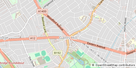 Map of Ilford, Essex