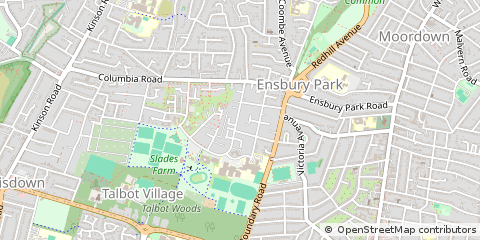 Map of Bournemouth, Dorset
