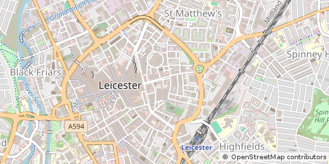 Map of Leicester