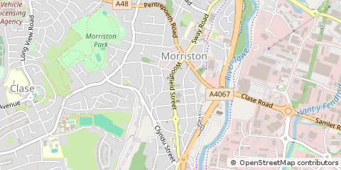 Map of Swansea