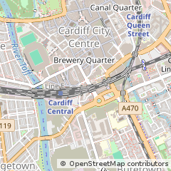 Map of Cardiff