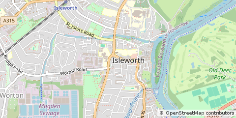 Map of Isleworth, Middlesex