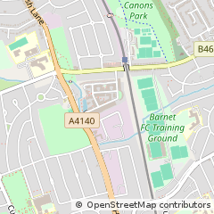 Map of Stanmore, Middlesex