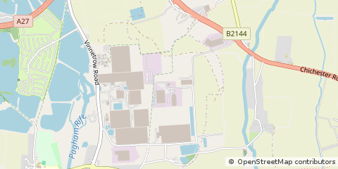 Map of Chichester, West Sussex