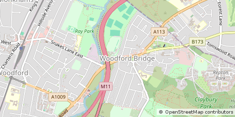 Map of Woodford Green