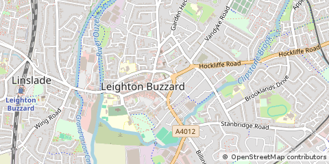 Map of Leighton Buzzard, Bedfordshire