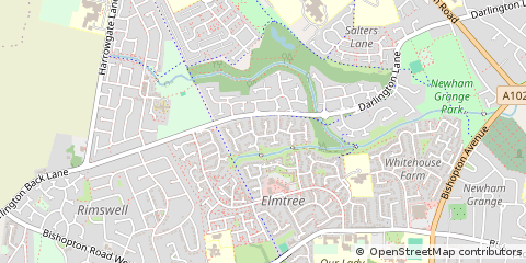Map of Stockton-on-Tees, Cleveland