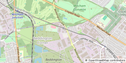 Map of Jessops WAY Croydon, Surrey