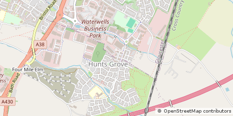 Map of Gloucester, Gloucestershire