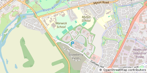 Map of Warwick, Warwickshire