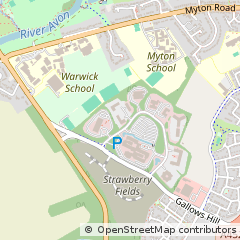 Map of Warwick, Warwickshire
