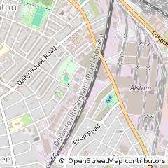Map of Shaftesbury Street, Derby, Derbyshire