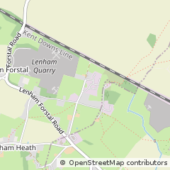 Map of Maidstone, Kent