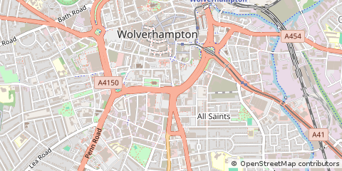 Map of Wolverhampton