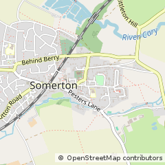 Map of Somerton, Somerset