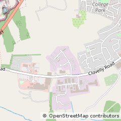 Map of Bideford, Devon