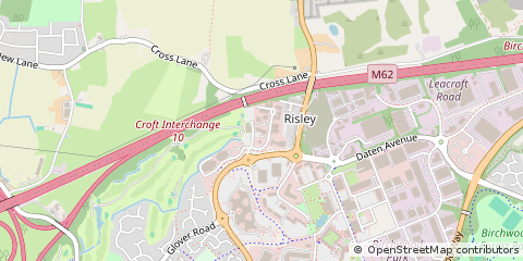 Map of Warrington