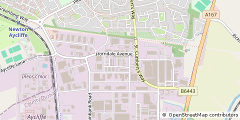 Map of Newton Aycliffe, County Durham