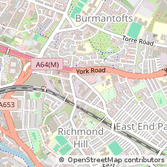 Map of Leeds, West Yorkshire